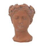 Terracotta Visage Head Planter - 23cm