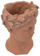 Terracotta Visage Head Planter - 27cm