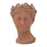 Terracotta Visage Head Planter - 27cm