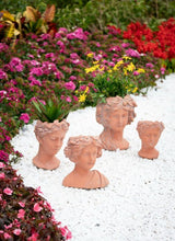 Terracotta Visage Head Planter - 27cm