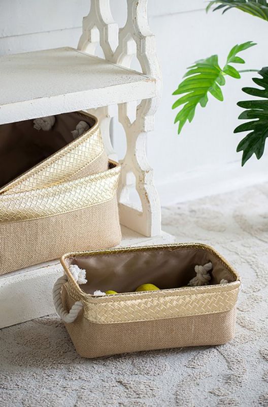 Jute Baskets Set of 3
