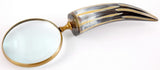 Magnifier With Horn Handle - Brass Aluminium (28.6cm)