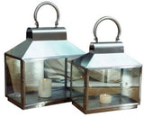 Brushed Stainless Steel Lantern - Large