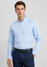 Camden Mens Long Sleeve Shirt - Blue