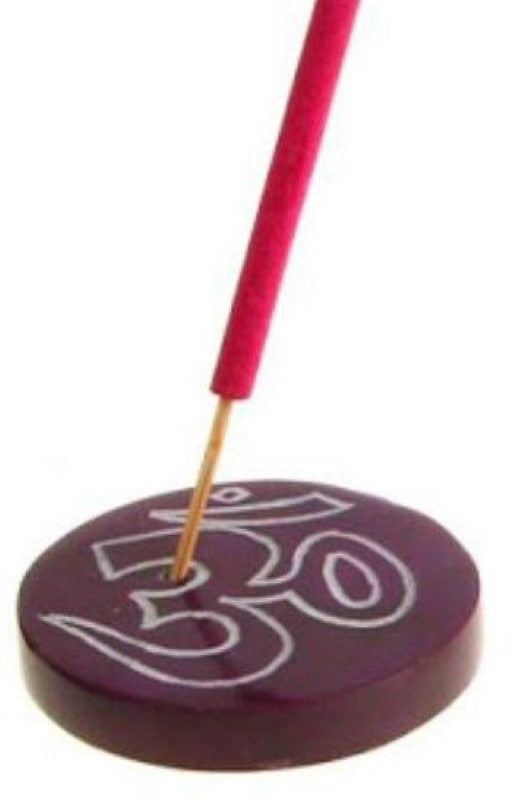 Incense Burner - Soapstone Om (Set of 9)