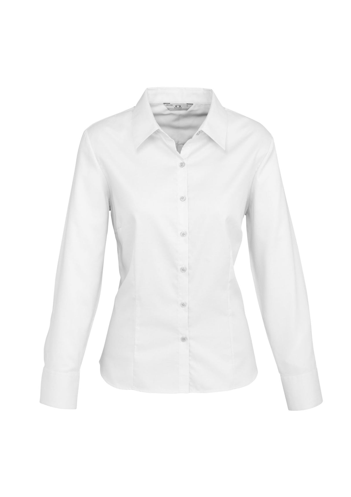Luxe Womens Long Sleeve Shirt - White