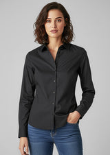 Memphis Womens Long Sleeve Shirt - Jasper Green