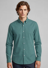 Memphis Mens Long Sleeve Shirt - Jasper Green