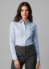 Ambassador Womens Long Sleeve Shirt - Silver Grey