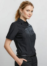 Bondi Womens Short Sleeve Shirt - Black