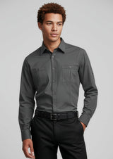 Bondi Mens Long Sleeve Shirt - Navy