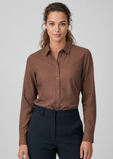 Soul Womens Long Sleeve Shirt - Olive
