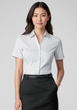 Monaco Womens Short Sleeve Shirt - Electric Blue