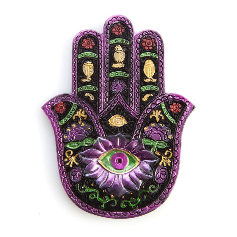 Incense Burner - Hamsa (13cm)
