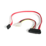 45cm SAS to SATA 29 Pin Cable with LP4 Power Connector for External Storage & RAID