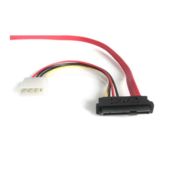 45cm SAS to SATA 29 Pin Cable with LP4 Power Connector for External Storage & RAID