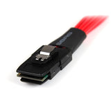 50cm Mini-SAS to SATA Cable - SFF-8087 Connector to 4x Latching SATA HDDs - High Speed