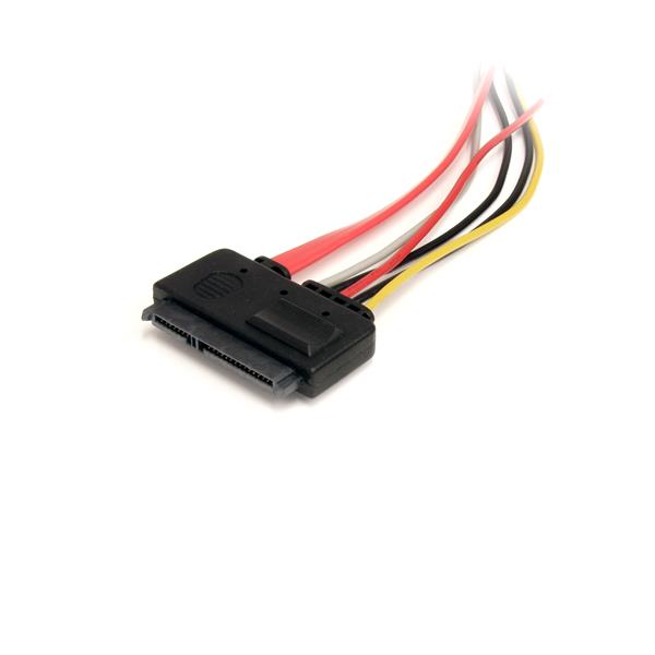 30cm 22-Pin SATA Power and Data Extension Cable - 12in High-Quality for Easy PC Installations