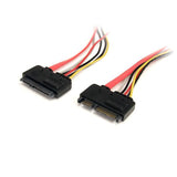 30cm 22-Pin SATA Power and Data Extension Cable - 12in High-Quality for Easy PC Installations