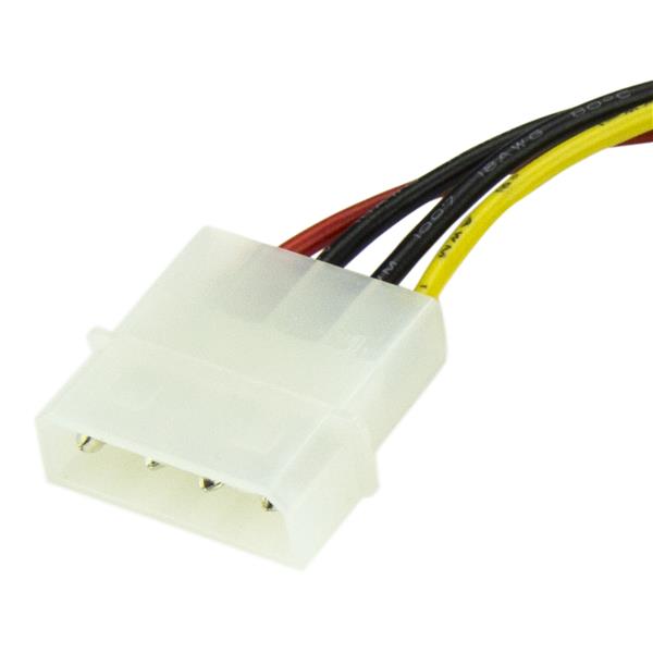 15cm 4 Pin Molex to SATA Power Cable Adapter for SSD and HDD - No PSU Upgrade Needed