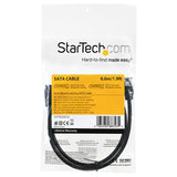 0.6 m Round SATA Cable - Latching Connectors - 6Gbs SATA Cable