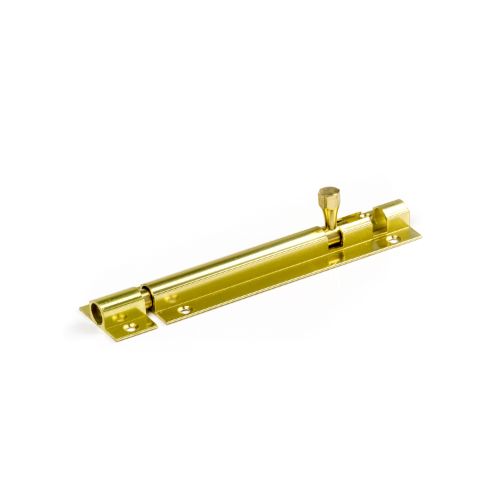 125mm Heavy Duty Brass Plated Socket Bolt 32mm Wide - Polished Brass