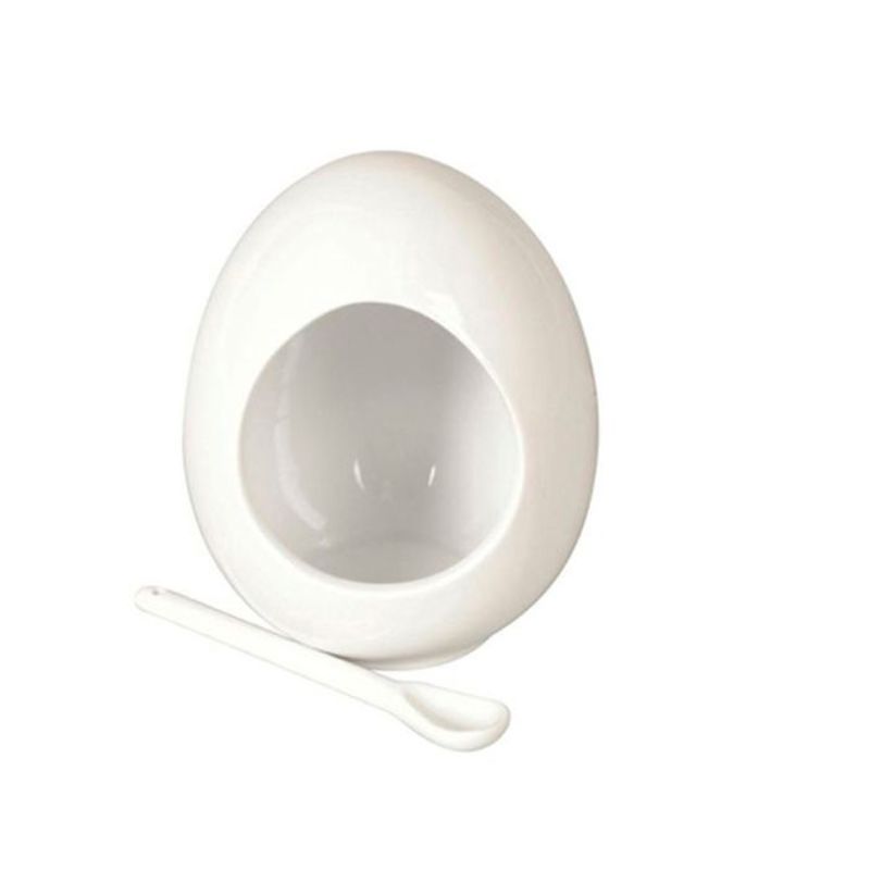 SALT PIG WITH SPOON - BIA WHITE (Set of 6)