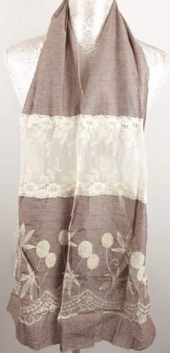 Lace And Embroidery Botanical - MUSHROOM