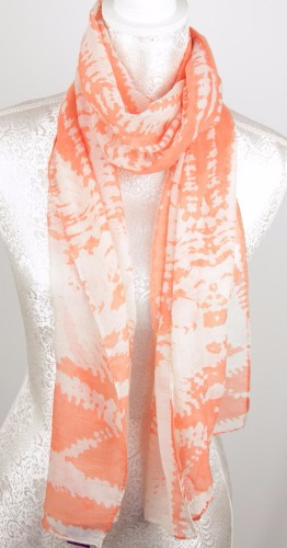 Red Abstract Scarf - RED
