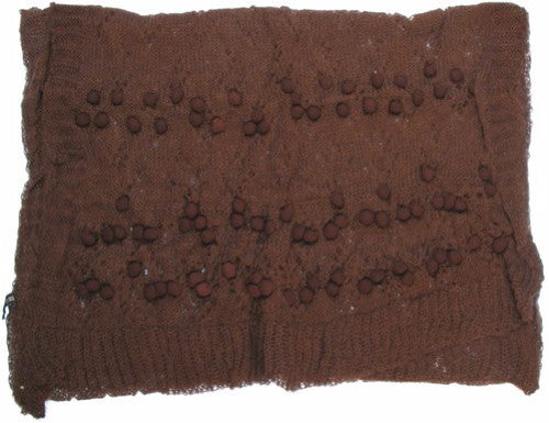 Mohair Ball Detail - Chocolate