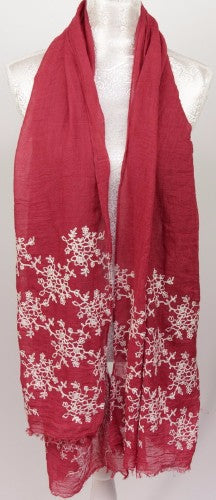 Embroidery On Bottom - Burgundy