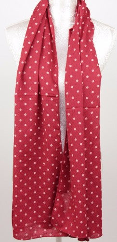 Dots On Seersucker - Burgundy