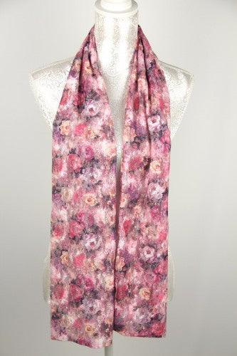 Lace Roses Scarf - PINK