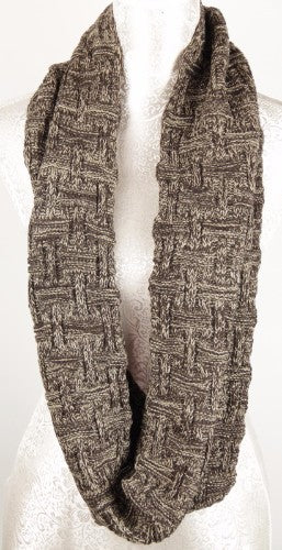 Weave Snood Scarf - Khaki