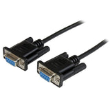 2m RS232 DB9 Null Modem Cable F/F – Connect Serial Devices, PC to PC File Transfer