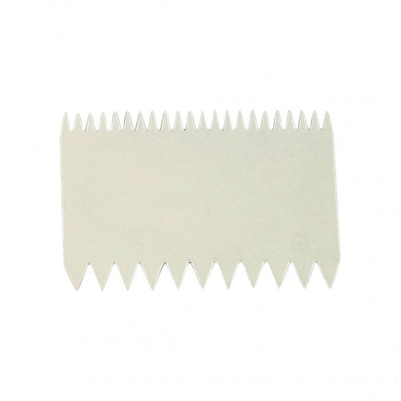 DOUGH SCRAPER - COMB DOUBLE SIDE (110 x 75MM)