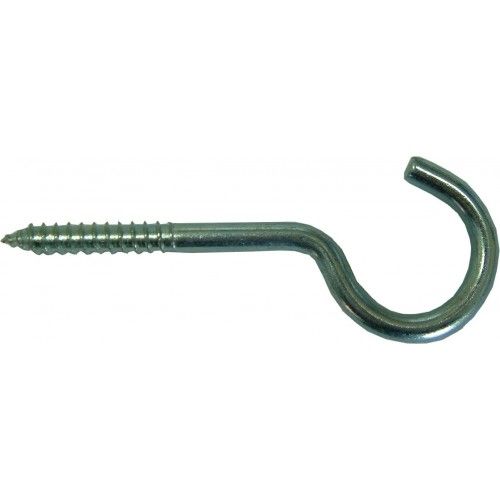 Durable 4-inch screw hooks, perfect for hanging tools, decor, and plants with easy installation and sturdy support.