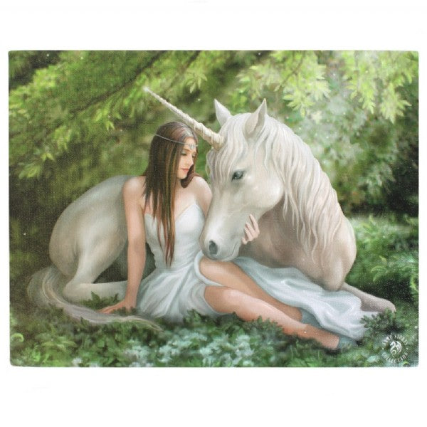 Canvas - Small Pure Heart by Anne Stokes