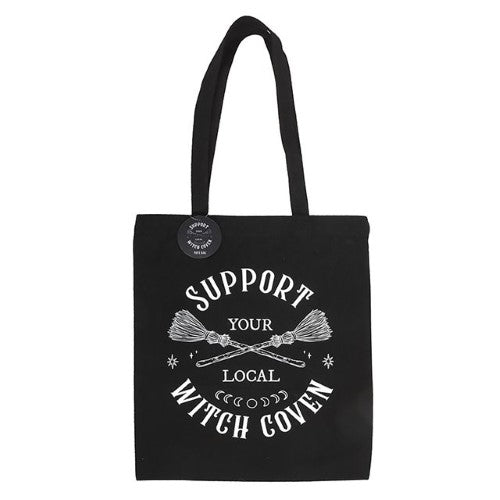 Support Your Local Witch Coven Polycotton Tote Bag