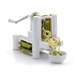 Dexam Spiralizer with 3 blades for quick, healthy vegetable noodles and easy preparation of textured dishes.