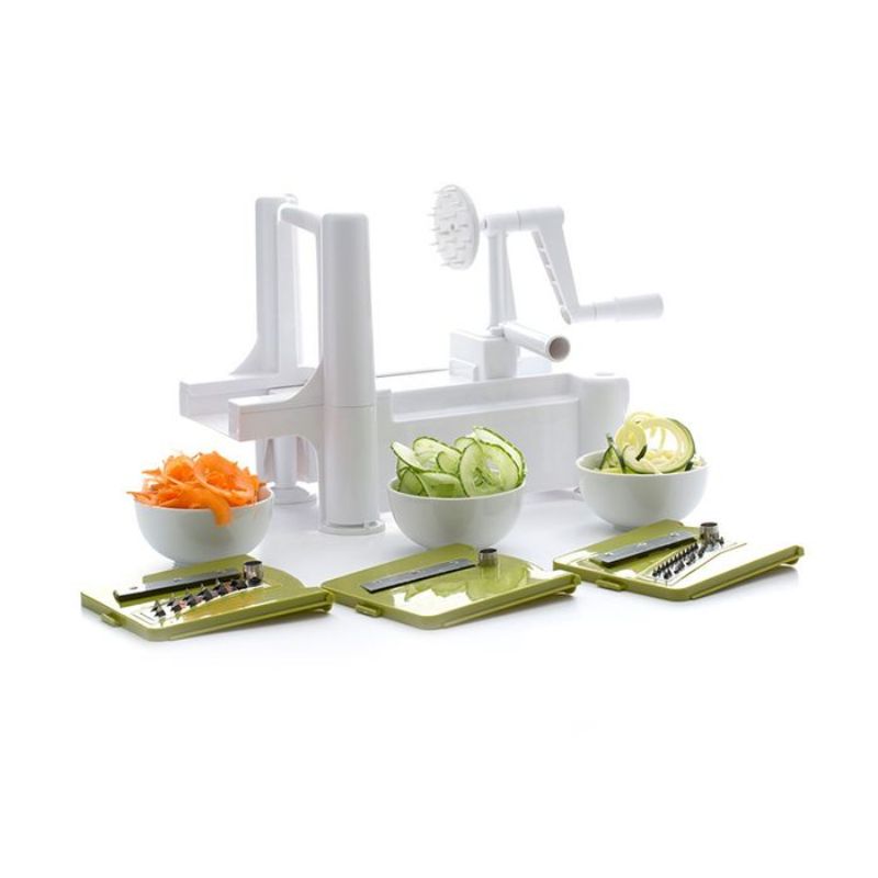 Dexam Spiralizer with 3 blades, ideal for creating healthy vegetable noodles and easy to use, no electricity required.