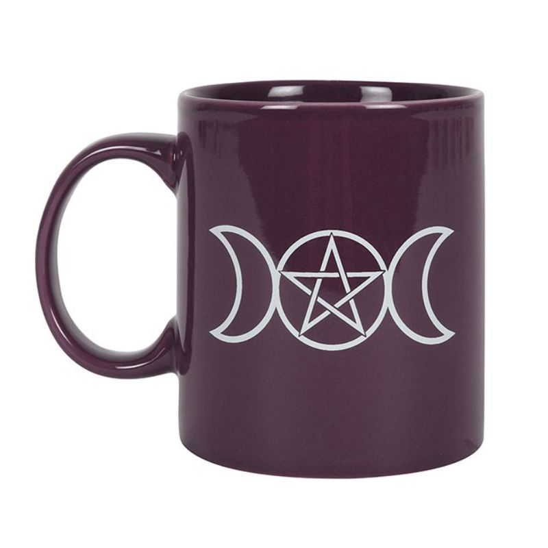 Triple Moon Purple Ceramic Mug