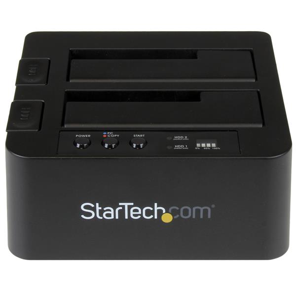 High-Speed USB 3.1 Duplicator Dock for 2.5" & 3.5" SATA SSD/HDD - Clone Drives Easily