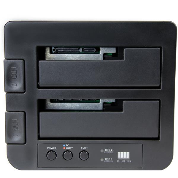 High-Speed USB 3.1 Duplicator Dock for 2.5" & 3.5" SATA SSD/HDD - Clone Drives Easily