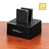 High-Speed USB 3.1 Duplicator Dock for 2.5" & 3.5" SATA SSD/HDD - Clone Drives Easily
