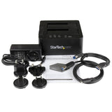 High-Speed USB 3.1 Duplicator Dock for 2.5" & 3.5" SATA SSD/HDD - Clone Drives Easily