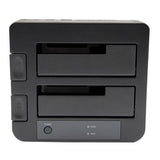 High-Speed USB 3.0/eSATA Dual Hard Drive Dock with UASP for 2.5/3.5in SATA SSD/HDD