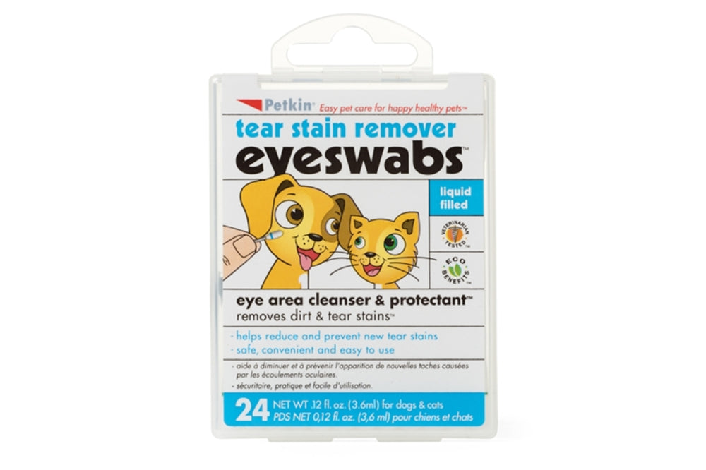 Petkin Eye & Tear Swabs 24pk