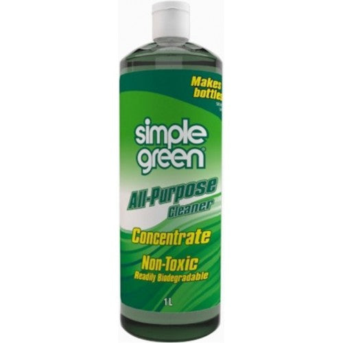 Simple Green All-Purpose Cleaner in a 1 Litre bottle—eco-friendly, non-toxic, and effective for various surfaces.