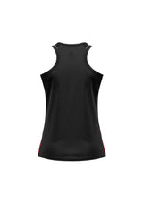 Ladies Razor Singlet - Black/Red - Size 18 - Biz Collection